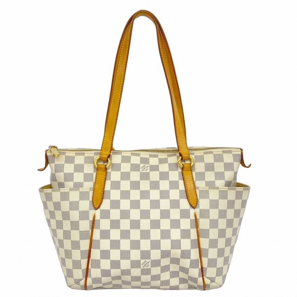 LOUIS VUITTON White Damier Tote Bag - Picture 1 of 12